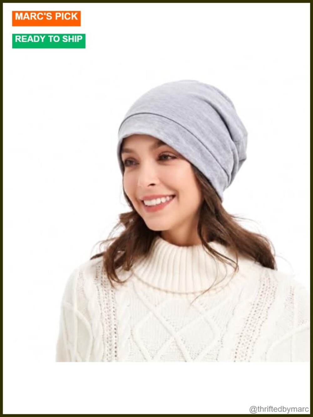 EMF Protection Beanie Faraday Hat Silver Fiber Lining Unisex
